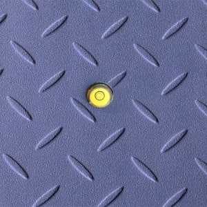 Floor scale level bubble