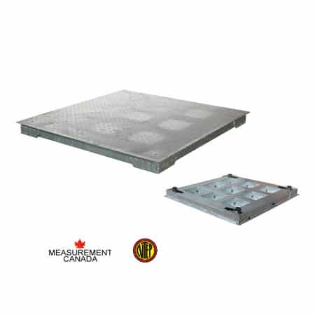 ANYLOAD | FSP-GI Hot Dip Galvanized Mild Steel Floor Scale, Measurement Canada and NTEP Approved Floor Scale