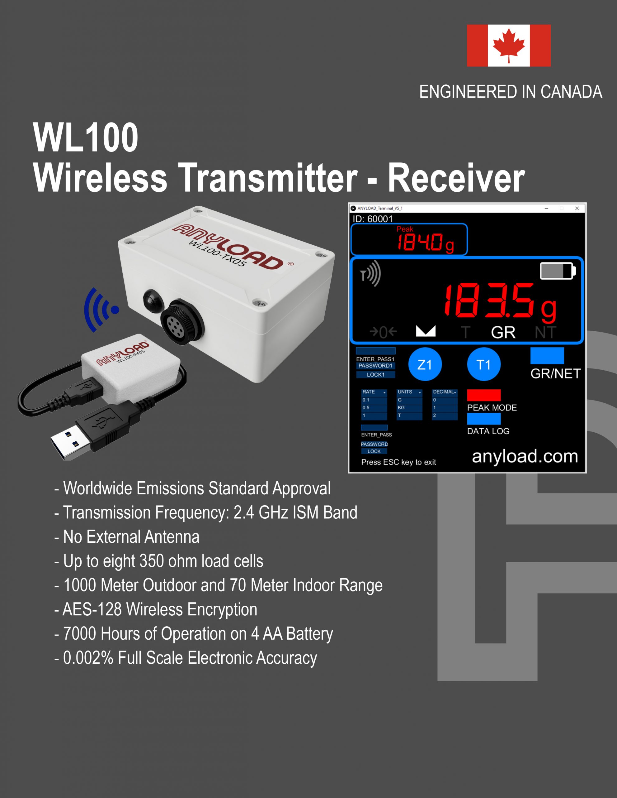 The New Anyload WL100 Wireless Transmitter-Receiver