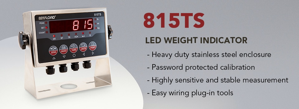 ANYLOAD, 815TS, digit weight indicator, LED