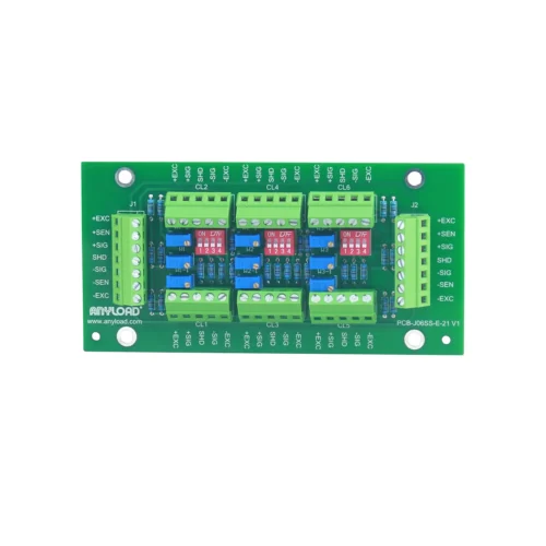 ANYLOAD J06SS-E-21-MB junction box main board – conformal coated PCB for 2, 4, or 6 load cell trimming