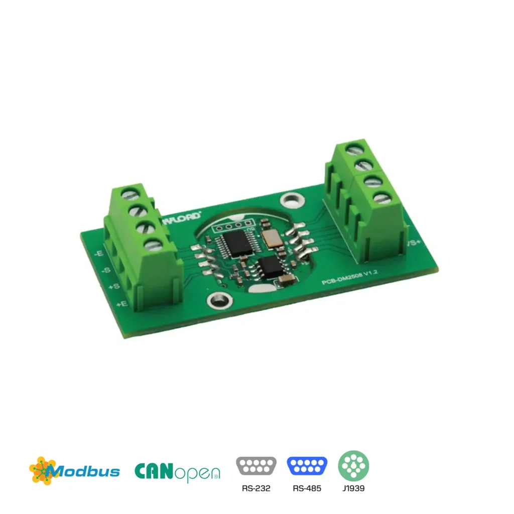 ANYLOAD DGB-D Digiboard Digital Amplifier – 24-bit ADC signal conditioner for strain gauge load cells via RS-485, RS-232, or CAN Bus